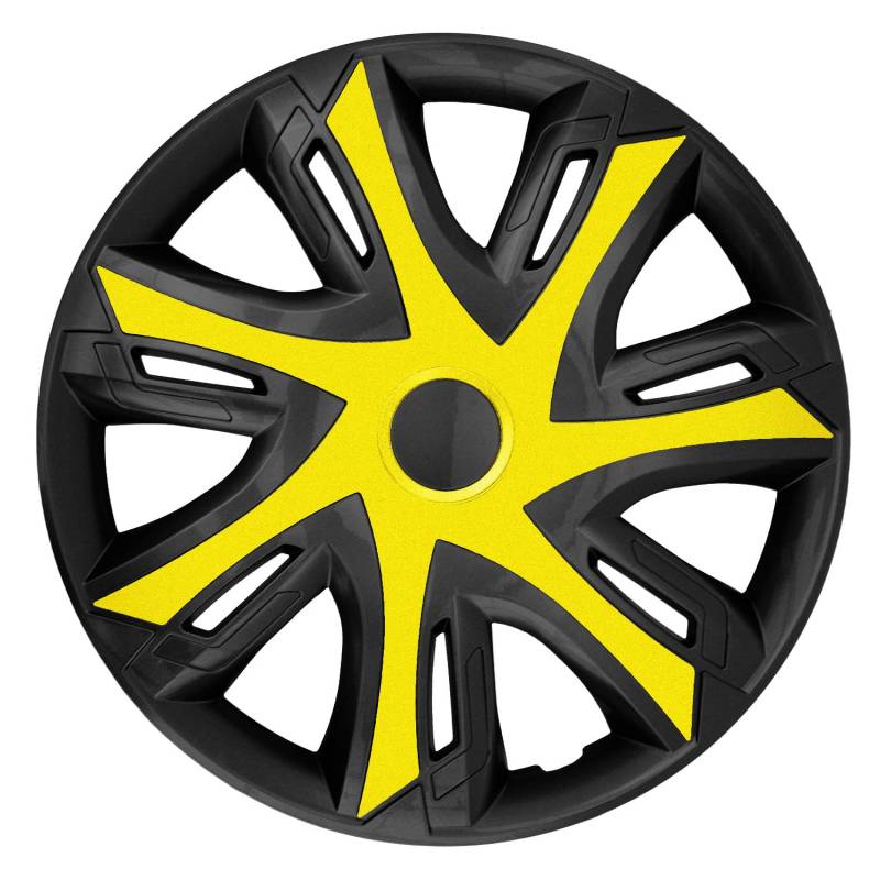 Radzierblende N-Power gelb/schwarz 14 Zoll 4er Set von NRM