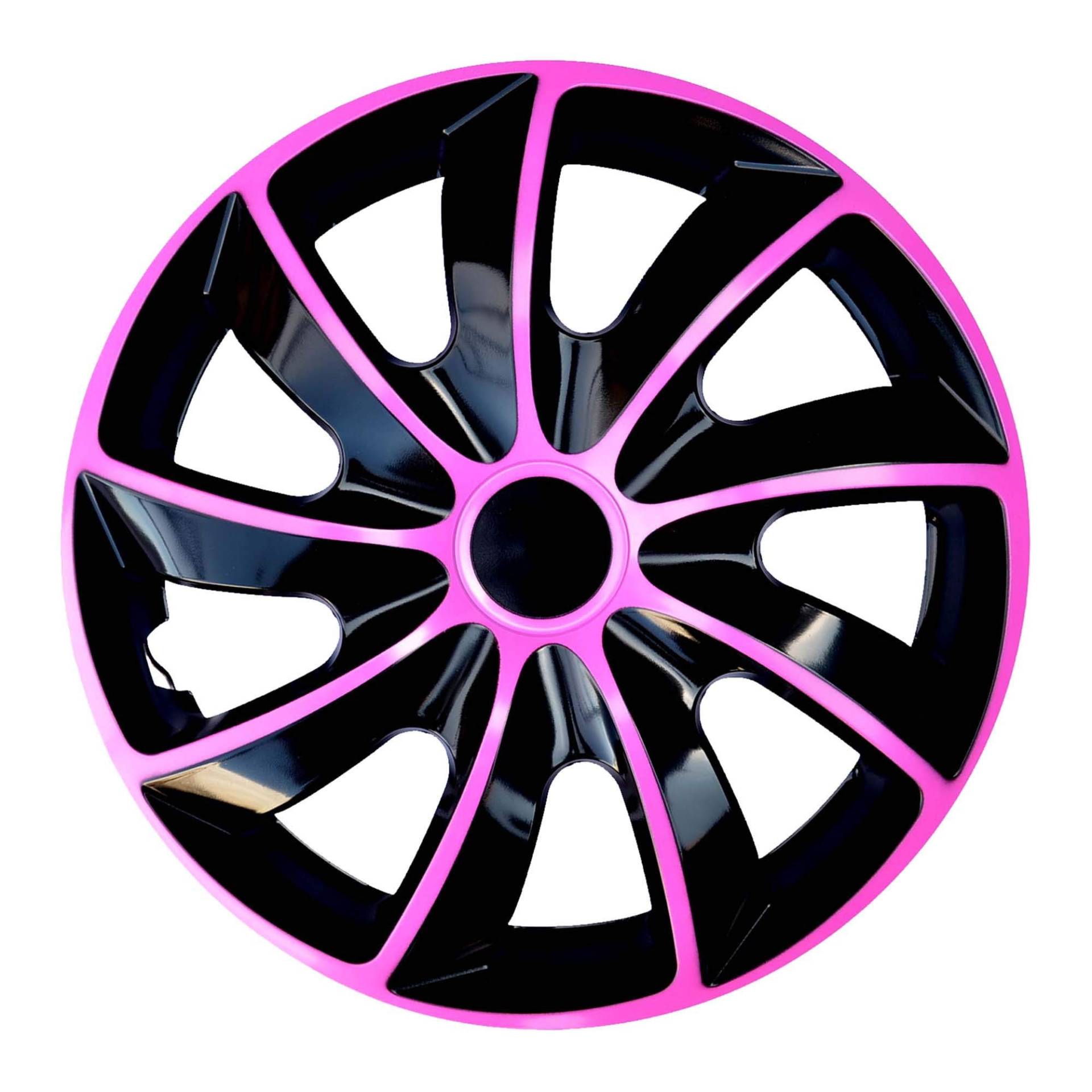 Radzierblende Quad schwarz/pink 13 Zoll 4er Set von NRM