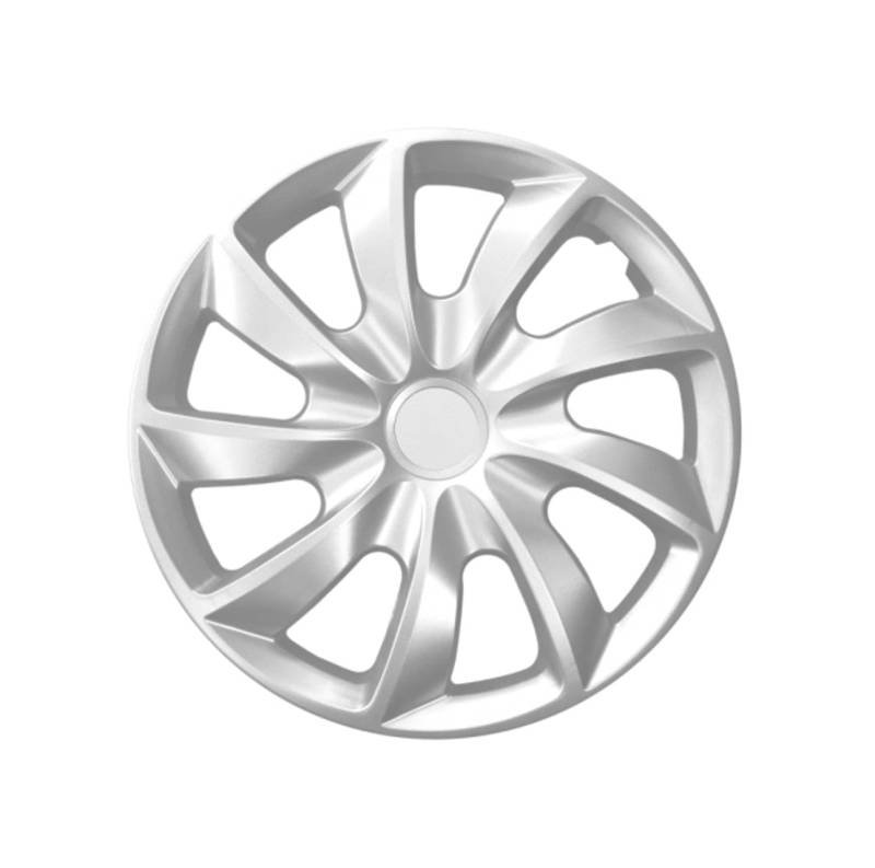 NRM Quad Radzierblende 1 x Universal Radkappe 1x Stück aus hochwertigem Kunststoff (Silber, 16") von NRM