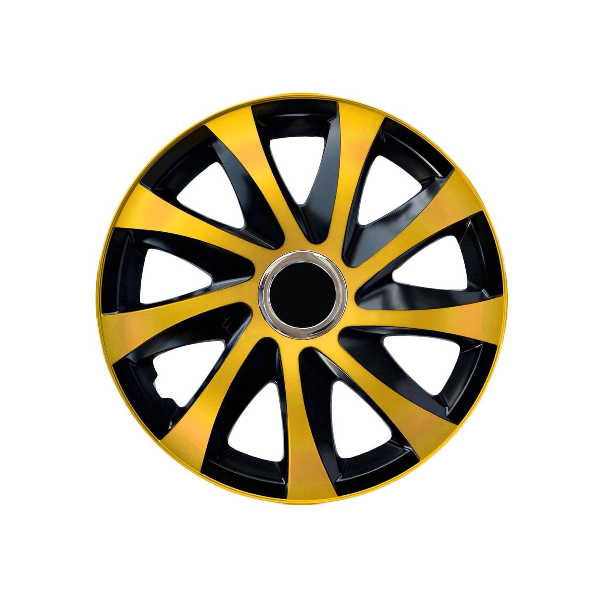Radzierblende Drift EXTRA schwarz/Gold 16 Zoll 4er Set von NRM