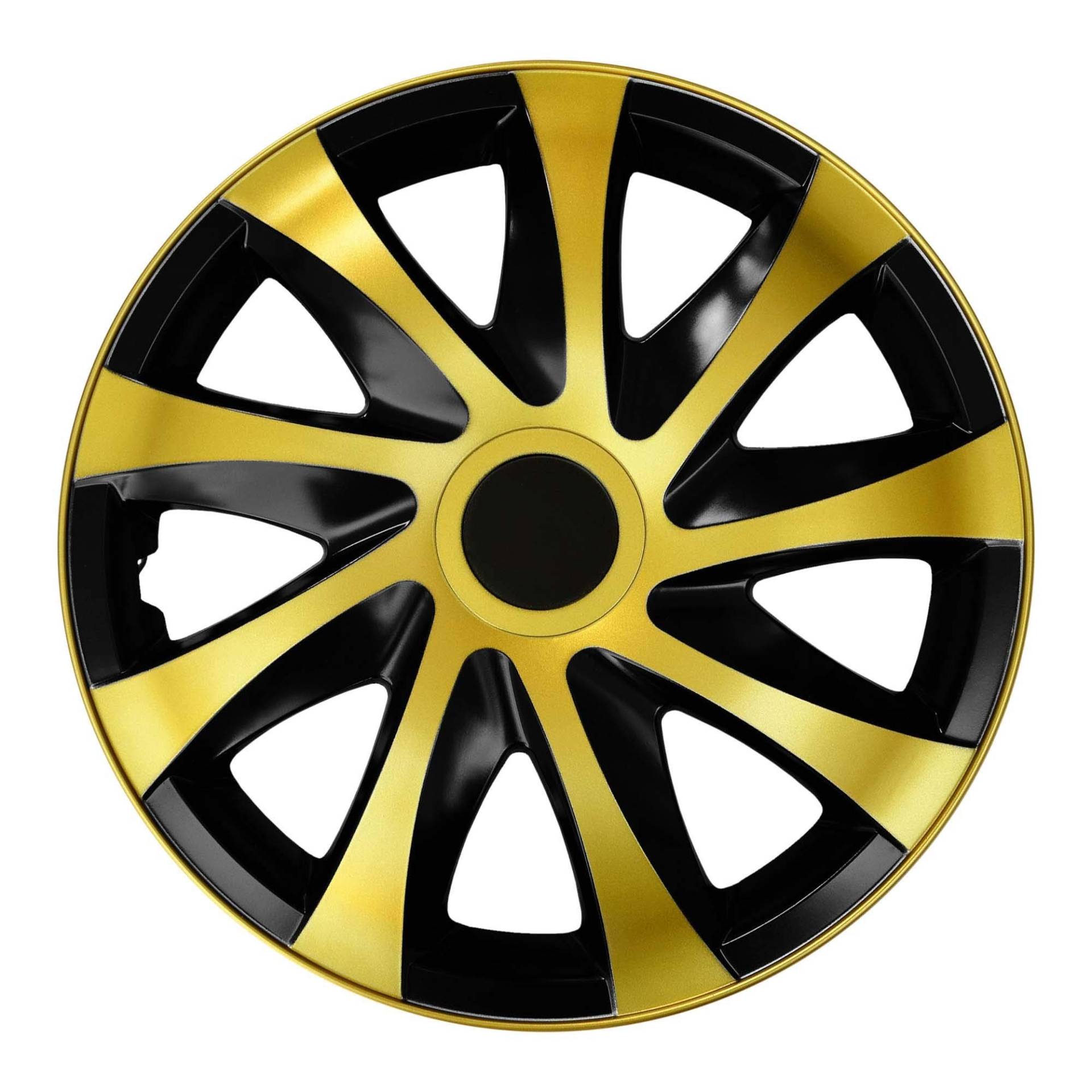 Radzierblende Draco schwarz/Gold 15 Zoll 4er Set von NRM