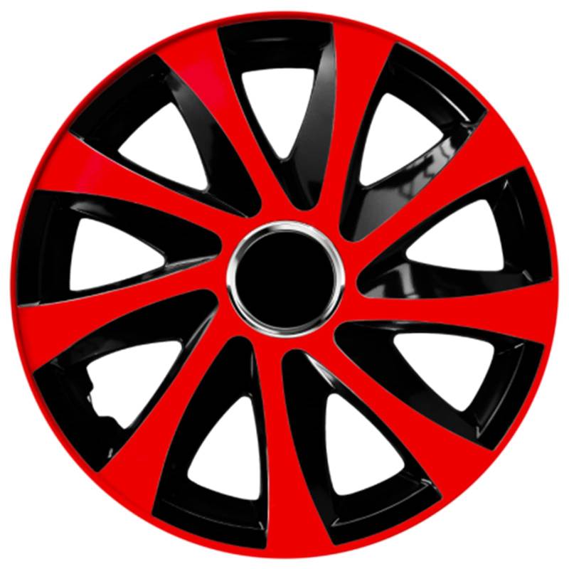 Radzierblende Drift EXTRA schwarz/rot 14 Zoll 4er Set von NRM