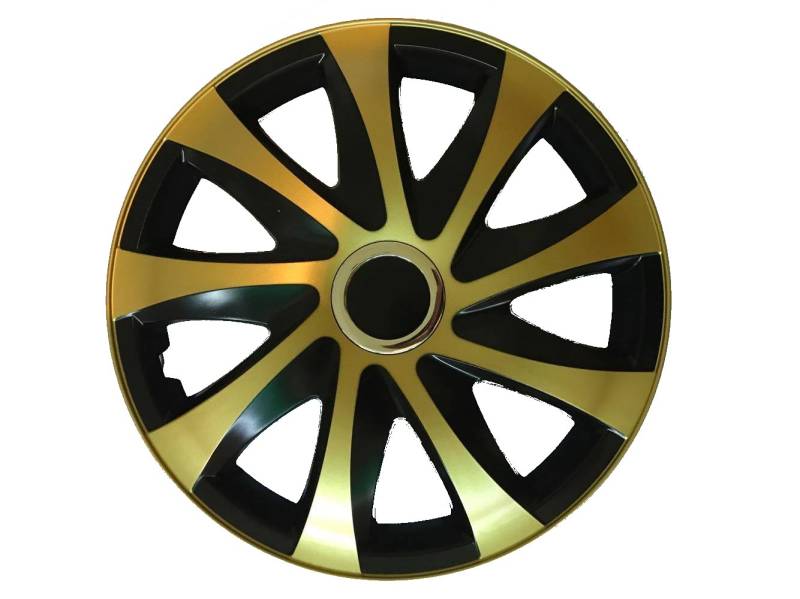 Radzierblende Drift Golden/ Schwarz 4er Radkappen Set (13" zoll) von NRM