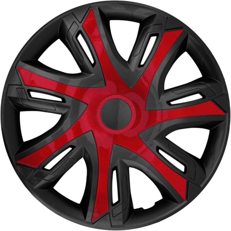NRM Radzierblende N-Power weinrot/schwarz 16 Zoll 4er Set von NRM