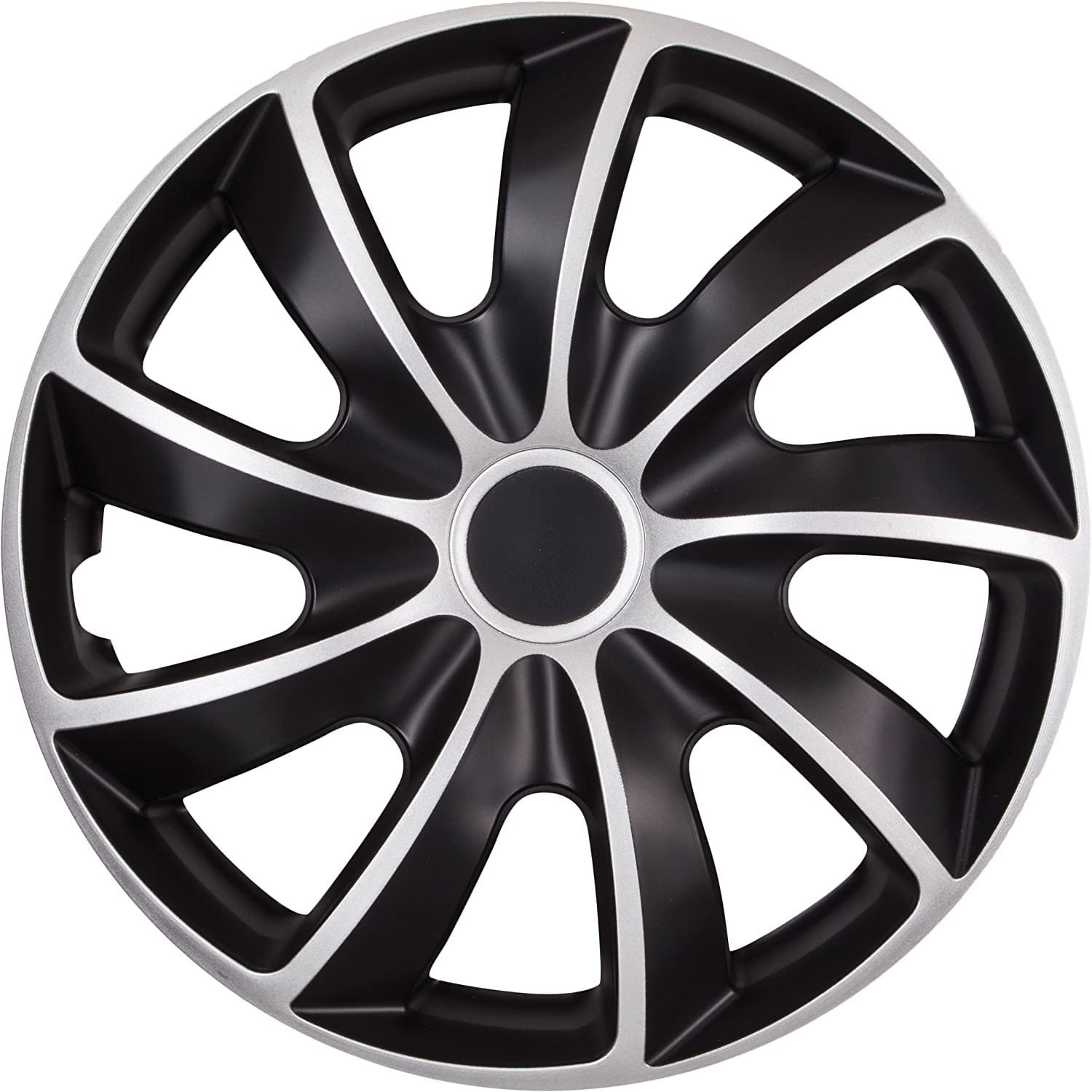 Radzierblende Quad schwarz/Silber 17 Zoll 4er Set Radzierblende Quad schwarz/Silber 17 Zoll 4er Set von NRM