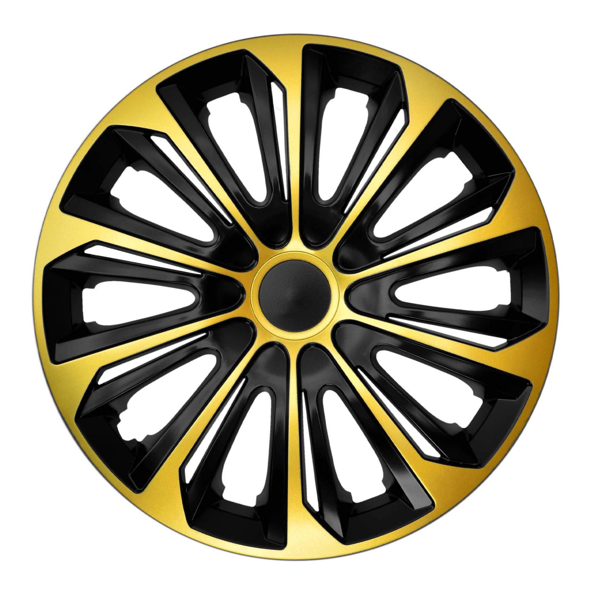 Radzierblende Strong schwarz/Gold 15 Zoll 4er Set von NRM