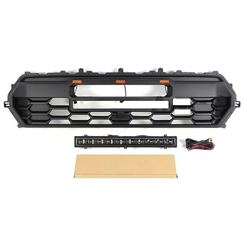 Autoteile-Frontgrill mit leichtem Renngrill, kompatibel mit 2023 2024 Toyota Tacoma Grill(With LED lights) von NROVENMIL