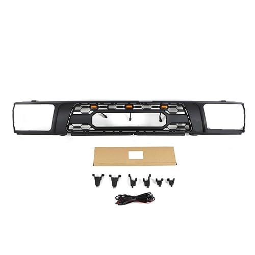 Autoteile Hilux Surf Frontgrill mit Licht, kompatibel mit Toyota 4Runner 1992–1995, oberer Grill(With lights) von NROVENMIL