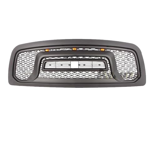 Autoteile Kühlergrill mit Licht Kompatibel mit Dodge Ram 2500/3500 2010-2019 Racing Grill Honeycomb von NROVENMIL