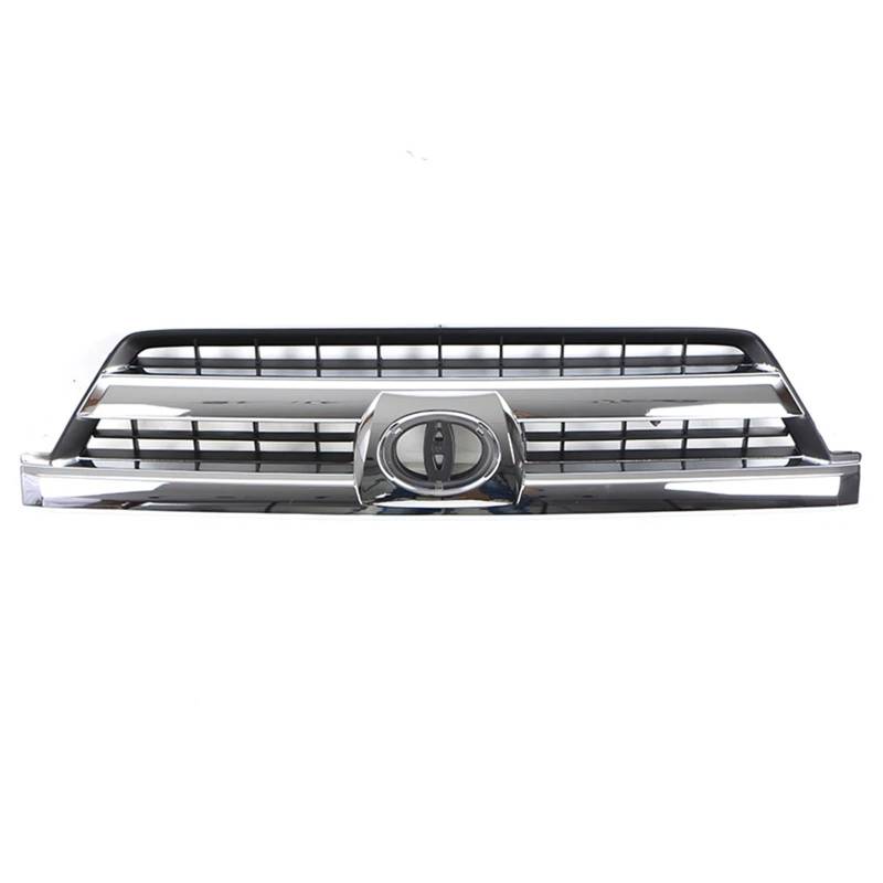 Chrom/Schwarz Frontgrill Kompatibel Mit Kompatibel Mit Toyota 4Runner 2002-2005 Racing Grill Hilux Surf Auto Teile(Chrome) von NROVENMIL