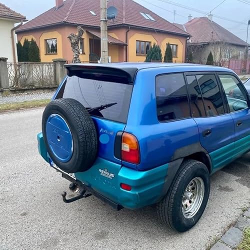 Kompatibel mit 1994–1998. Kompatibel mit Kompatibel mit RAV4 OE Mattschwarzer ABS-Dachspoiler mit LED-Licht, Heckflügel, Heckspoiler, ABS-Material(ABS Glossy Black) von NROVENMIL