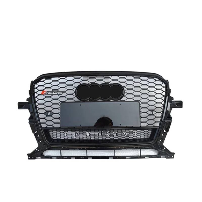Kompatibel mit 2013–2017 Aodi Q5 nachgerüstet RSQ5 SQ5 Zellengrill schwarzes Frontstoßstangengitter Renngrill Grill Wabenhaube(4) von NROVENMIL