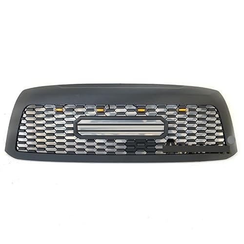Kühlergrill TRD Autoteile Renngrill Bernsteinfarbene Lichter Kompatibel mit Kompatibel mit 2010-2018 Toyota Sequoia(With LED lights) von NROVENMIL