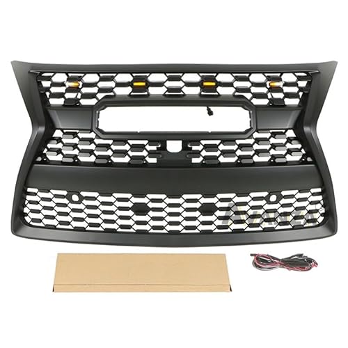 Kühlergrill mit LED-Licht, modifizierter Renngrill for Autoteile, kompatibel mit Lexus GX460 GX470 2014–2019(With LED lights) von NROVENMIL