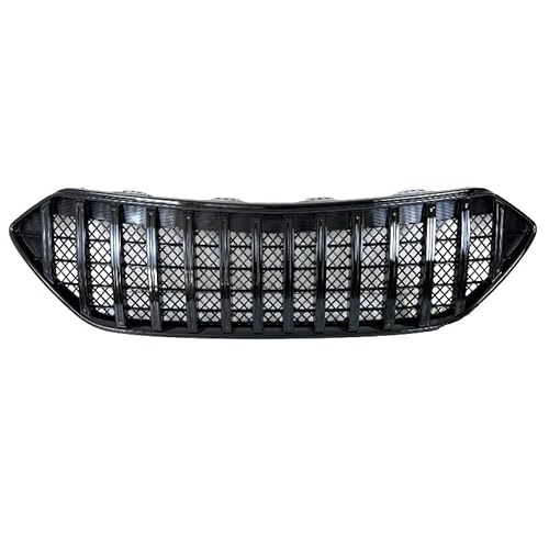 Kühlergrill mit Licht, Autoteile, Chrom-Renngrill, kompatibel mit 2016–2019 Hyundai Santa Fe Grill(Black) von NROVENMIL