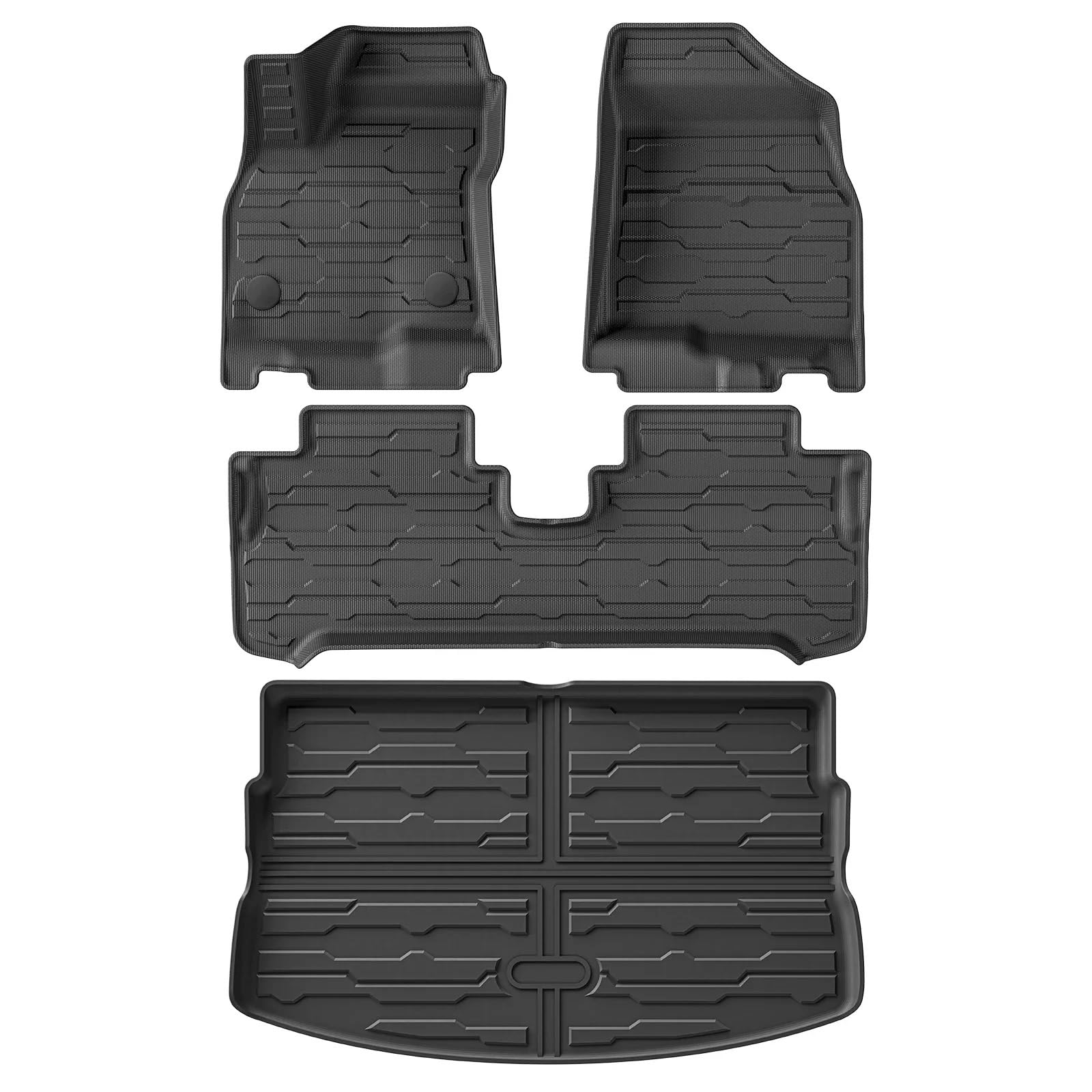 LUCKEASY Kompatibel mit Chevrolet Chevy Bolt EV 2022-2024 Fussmatten Cargo Liner Trunk Mat TPE WP Fußpolster Linkslenker(Bolt EV FM 4P) von NROVENMIL