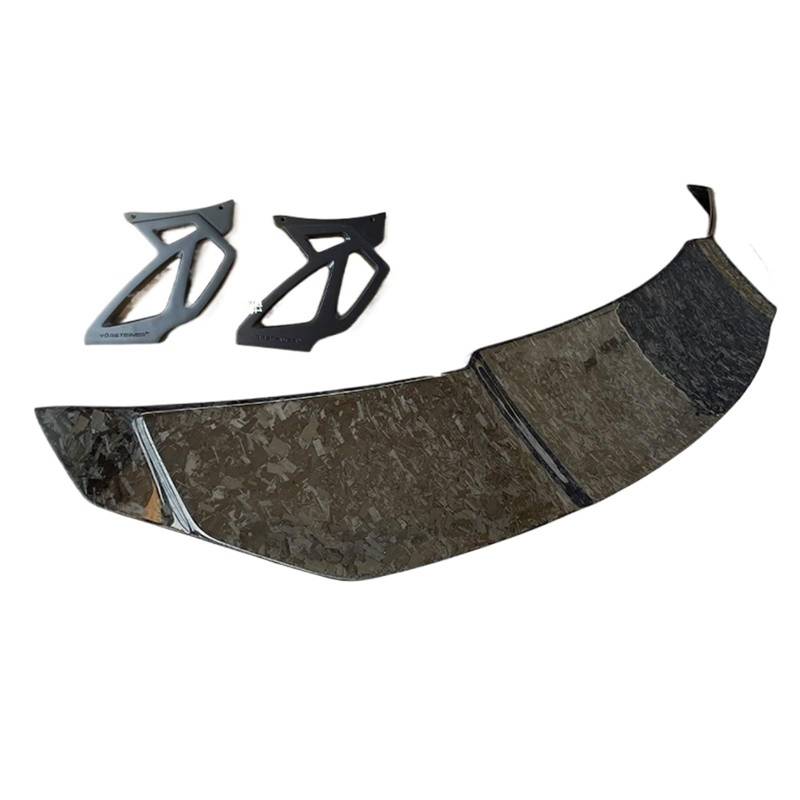 Passender KIA K8 Stinger Spoiler Carbon Heckflügel V-förmig Sportzubehör Stinger Bodykit Heckspoiler 2014-2019(Forged Carbon Fiber) von NROVENMIL