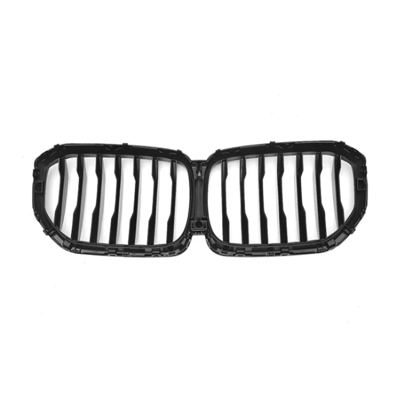 Racing Grill LED Single Line Glow Gloss Black Frontstoßstangengrill mit Lichtern Zubehör Kompatibel mit BMW X5 G05 2019-2022 Styling(No LED) von NROVENMIL