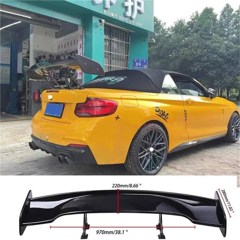 Spoiler Kompatibel Mit BMW f30 f60 G30 Z4 F10 E82 E90 E92 E36 F22 G20 universal Carbon Fiber heckflügel kit Carbon Fiber gt Teile Carbon(ABS Unpainted) von NROVENMIL