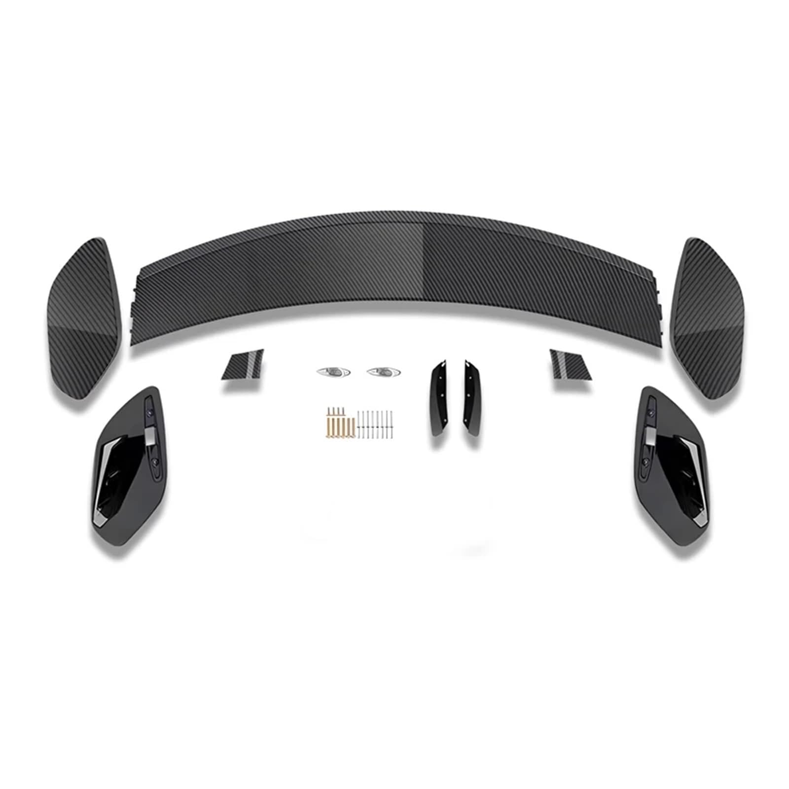 Spoilerflügel Kompatibel mit Mercedes Benz A-Klasse W176 2013-2018 A160 A180 A200 A250 A45 5-Türer Heckdach Kofferraum Bodykit Zubehör(ABS Carbon Look) von NROVENMIL