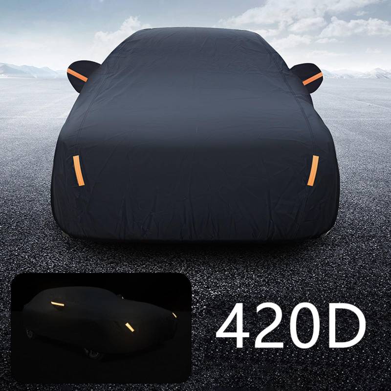 Premium Schutzplane für Rolls-Royce Ghost Extended Wheelbase II 2020 2021 22 23 24 25, Vollständiger Außenwetterschutz Gegen Regen Schnee UV und Staub Autoabdeckung, Black A von NSIBAN