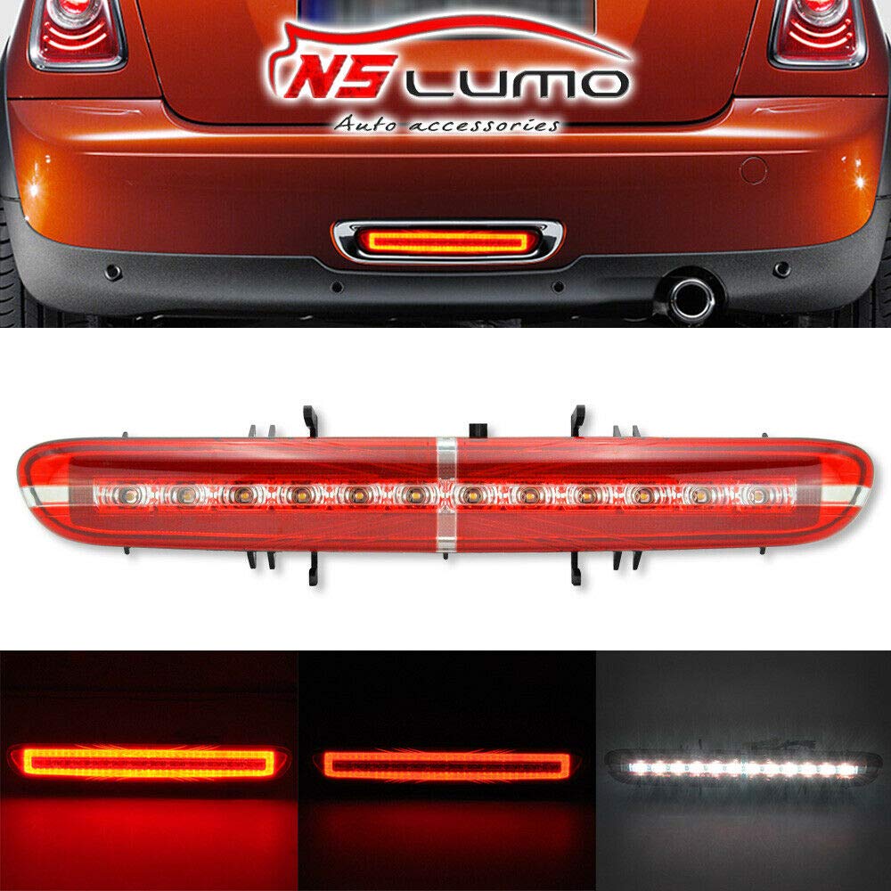 NSLUMO 1 Stück LED Rückseite Stoßstange Nebelleuchte Bremsumkehrleuchte für Mini Cooper R56 R57 R58 R59 von NSLUMO