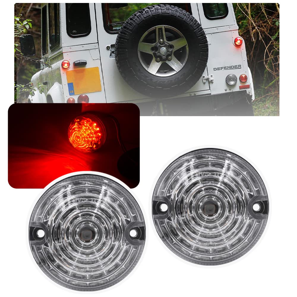 NSLUMO 2 Stueck Klare Linse Rot 73mm Defender LED Rücklicht Für 90/110 1983~1990 Defender 1990~2016 Rückleuchten NSLUMO 2 Stueck Klare Linse Rot 73mm Defender LED Rücklicht Für 90/110 1983~1990 Defender 1990~2016 Rückleuchten von NSLUMO