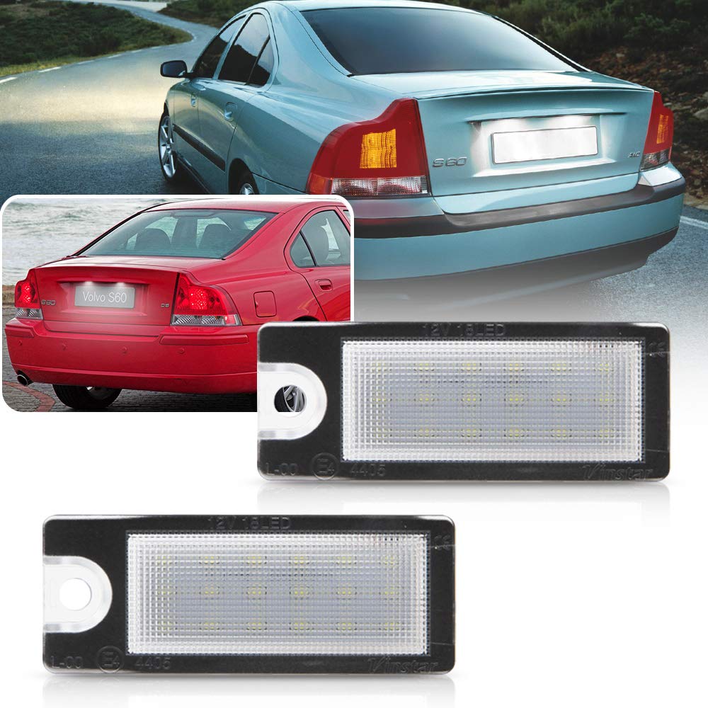 NSLUMO 2 Stück LED Kennzeichenbeleuchtung Fehlerfrei kompatibel mit Volvo XC90 2003–2006 Volvo V70 I 00–07 XC70 2001–2007 S60 S80 Autozubehör NSLUMO 2 Stück LED Kennzeichenbeleuchtung Fehlerfrei kompatibel mit Volvo XC90 2003–2006 Volvo V70 I 00–07 XC70 2001–2007 S60 S80 Autozubehör von NSLUMO
