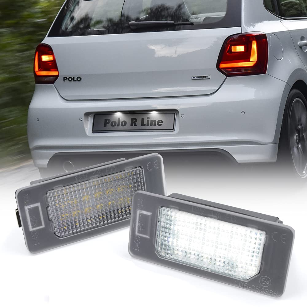 NSLUMO 2-teiliges LED-Kennzeichenlicht, weiß, kein Fehler, für S.koda Fabia MK3 NJ Kodiaq Octavia 5E Rapid NH Superb MK2 MK3 Yeti 5L LCI LED-Tag-Lampen NSLUMO 2-teiliges LED-Kennzeichenlicht, weiß, kein Fehler, für S.koda Fabia MK3 NJ Kodiaq Octavia 5E Rapid NH Superb MK2 MK3 Yeti 5L LCI LED-Tag-Lampen von NSLUMO