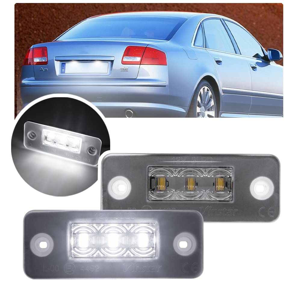 NSLUMO 2 weiße LED-Nummernschildbeleuchtung für A`udi A8 D3 4E0943021 2002–2010 NSLUMO 2 weiße LED-Nummernschildbeleuchtung für A`udi A8 D3 4E0943021 2002–2010 von NSLUMO