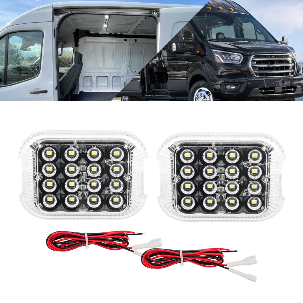 NSLUMO 2PC LED-Laderaumleuchte für For.d Transit MK6 MK7 MK8 2000–2024 weiße Innenkabinenleuchte für Transit 150/250/350/350 HD Van Transit Connect Laderaumlampe NSLUMO 2PC LED-Laderaumleuchte für For.d Transit MK6 MK7 MK8 2000–2024 weiße Innenkabinenleuchte für Transit 150/250/350/350 HD Van Transit Connect Laderaumlampe von NSLUMO