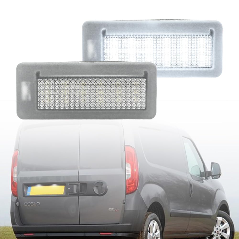 NSLUMO 2X LED-Kennzeichenbeleuchtung für Fi.at Doblo 2010-2022 für Opel/Vauxhall Combo D 2012-2018 Scheunentormodelle LED-Kennzeichenbeleuchtung Auto-Parkleuchte NSLUMO 2X LED-Kennzeichenbeleuchtung für Fi.at Doblo 2010-2022 für Opel/Vauxhall Combo D 2012-2018 Scheunentormodelle LED-Kennzeichenbeleuchtung Auto-Parkleuchte von NSLUMO