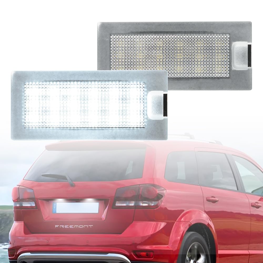 NSLUMO 2X LED-Kennzeichenbeleuchtung für Fi.at Freemont 2011-2016 für Dod.ge Journey 2008-2010 Scheunentormodelle LED-Kennzeichenbeleuchtung Auto-Parkleuchte NSLUMO 2X LED-Kennzeichenbeleuchtung für Fi.at Freemont 2011-2016 für Dod.ge Journey 2008-2010 Scheunentormodelle LED-Kennzeichenbeleuchtung Auto-Parkleuchte von NSLUMO