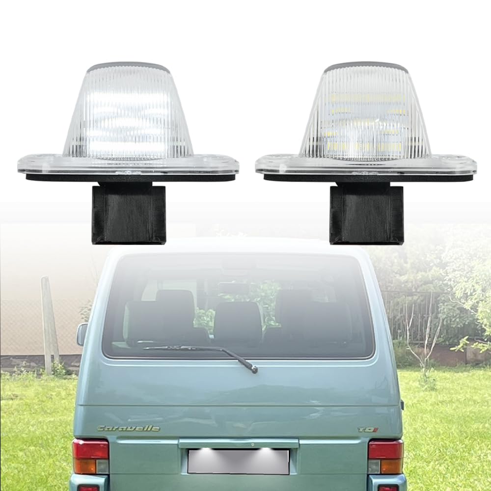 NSLUMO 2X LED-Kennzeichenbeleuchtung für V.W T4 Transporter Bus Box 1990-2003 Scheunentormodelle LED-Kennzeichenbeleuchtung Auto-Parkleuchte von NSLUMO