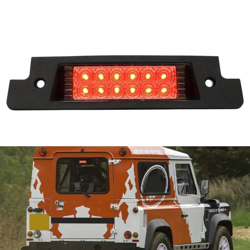 NSLUMO 1 Stueck Klare LED Dritte Bremsleuchte Hinten Hoch Montiertes Bremslicht Für Discovery I Discovery II Defender 90/110 Rückleuchte von NSLUMO