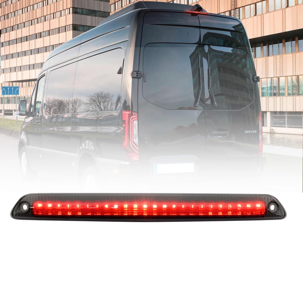 NSLUMO LED Bremslicht für Mercedes Be.nz Sprinter W906 W907 W910 2006-2023 für V.W Crafter hohes hinteres Bremslicht hochmontiertes Sprinter W906 bremsleuchte 2 Stück getönte Linse von NSLUMO