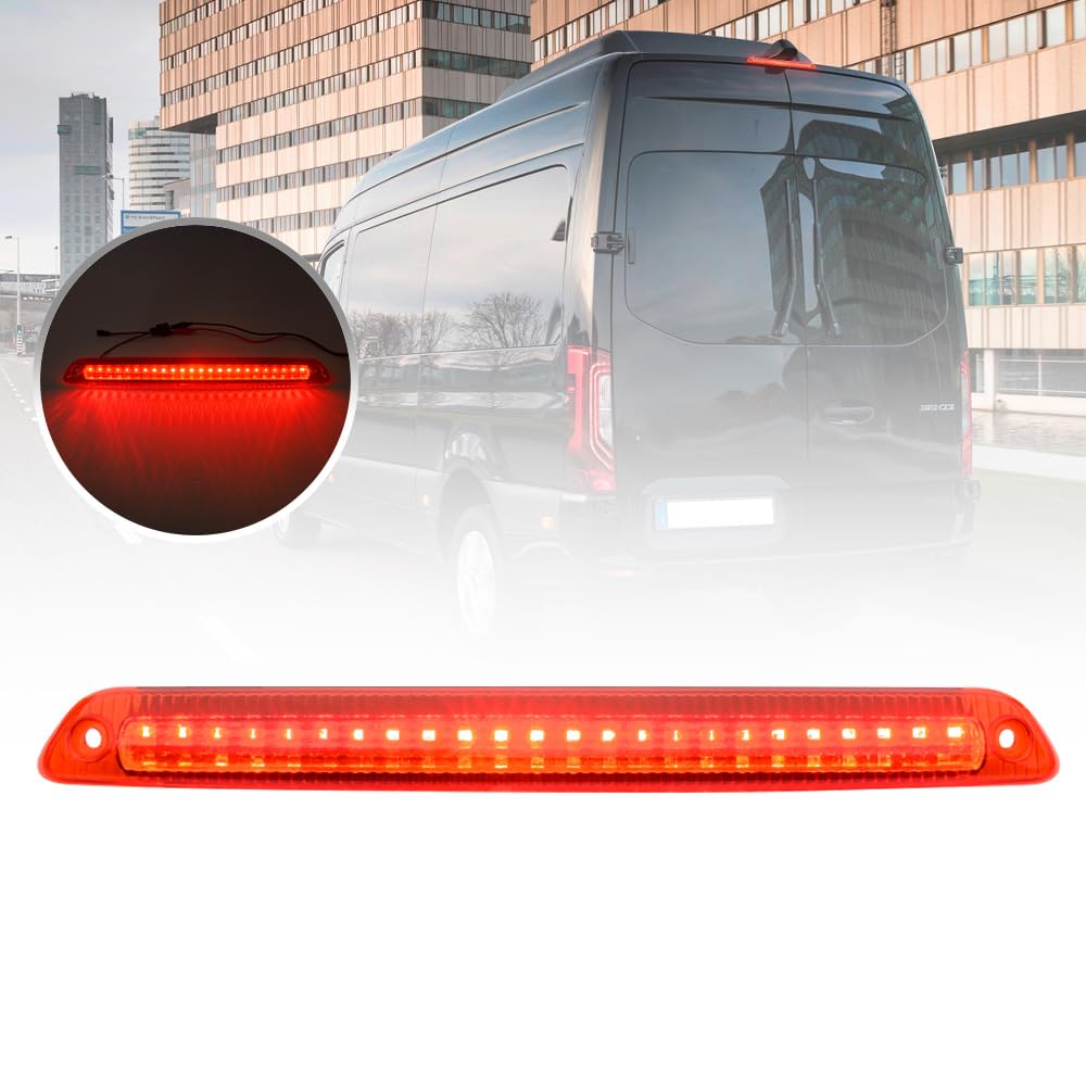 NSLUMO LED Bremslicht für Mercedes Be.nz Sprinter W906 W907 W910 2006-2023 für V.W Crafter hohes hinteres Bremslicht hochmontiertes Sprinter W906 bremsleuchte 2 Stück rote Linse NSLUMO LED Bremslicht für Mercedes Be.nz Sprinter W906 W907 W910 2006-2023 für V.W Crafter hohes hinteres Bremslicht hochmontiertes Sprinter W906 bremsleuchte 2 Stück rote Linse von NSLUMO