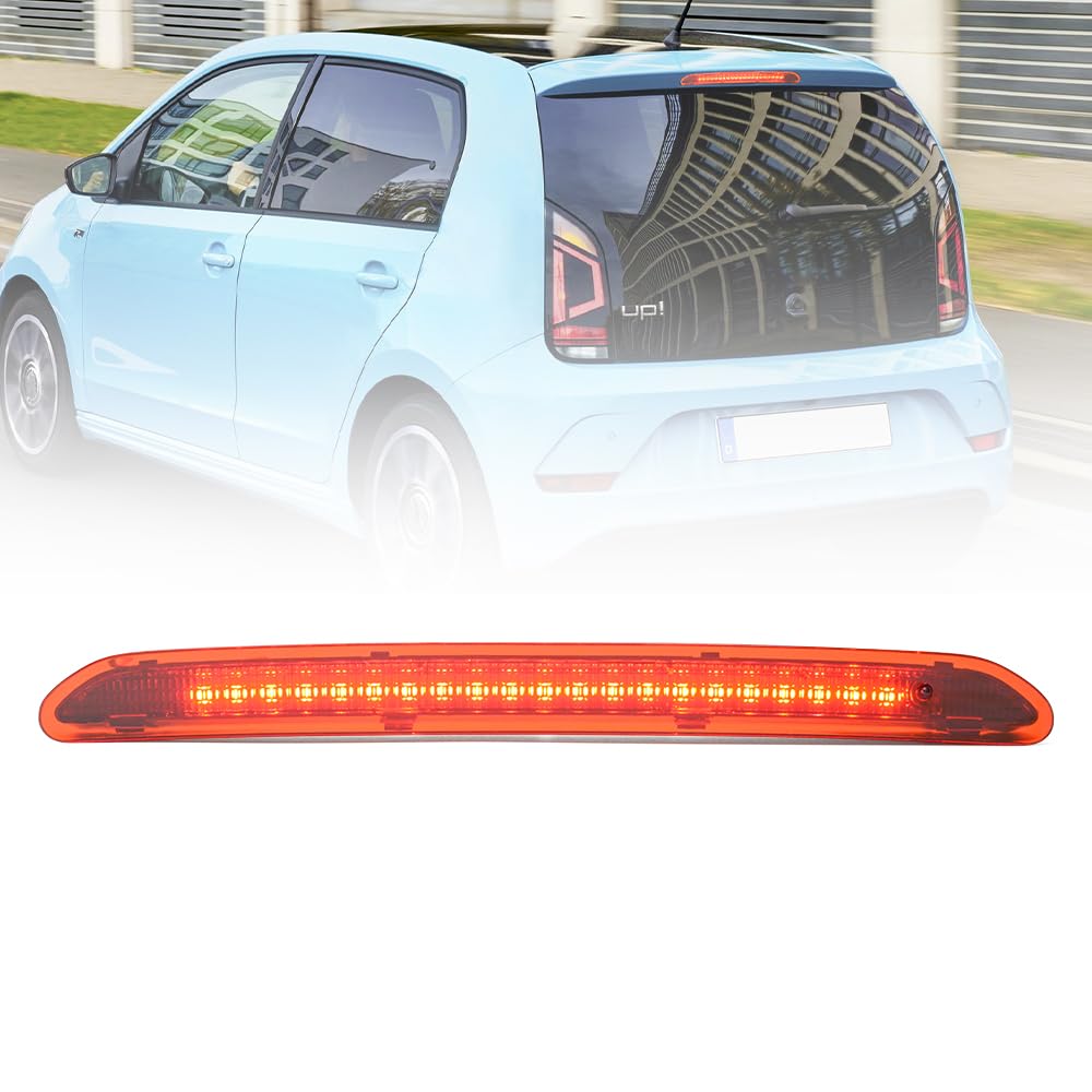NSLUMO LED-Bremslicht mit roter Linse für V.W up! e-up!, für Skod.a Fabia III Citigo Mii, hoch montierte Bremsleuchte hinten in der Mitte, zusätzliches drittes Bremslicht 1 Stück NSLUMO LED-Bremslicht mit roter Linse für V.W up! e-up!, für Skod.a Fabia III Citigo Mii, hoch montierte Bremsleuchte hinten in der Mitte, zusätzliches drittes Bremslicht 1 Stück von NSLUMO