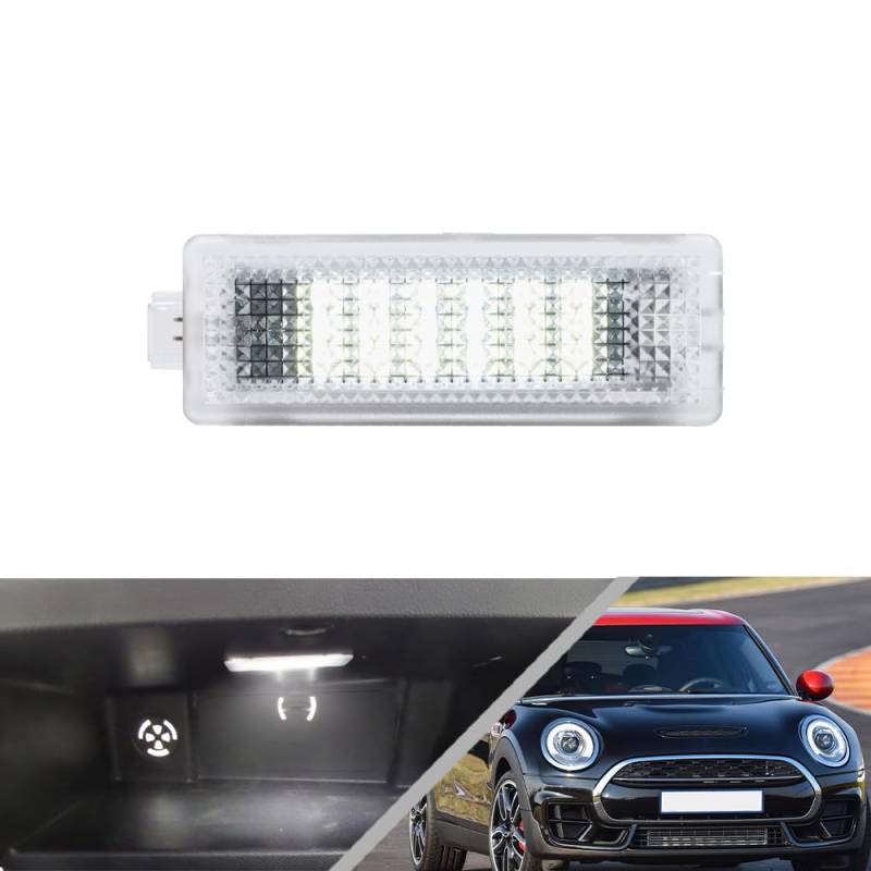 NSLUMO LED-Handschuhfach-Innenbeleuchtung für Mini Cooper Mini Hatch F55 F56 Cabrio F57 Countryman F60 Clubman F54 1 Stück Weiß Handschuhfach Box Lampe von NSLUMO