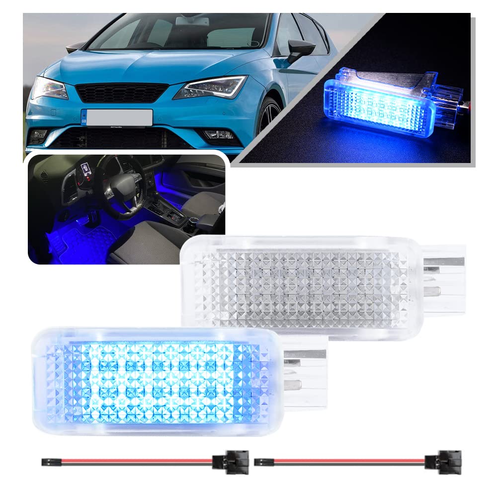 NSLUMO LED-Kofferraumbeleuchtung in Königsblau für Seat Leon MK3 5F 2012–2019 2 Stück LED-Modul Gepäckraumleuchten Fußraumbeleuchtung Ambientebeleuchtung NSLUMO LED-Kofferraumbeleuchtung in Königsblau für Seat Leon MK3 5F 2012–2019 2 Stück LED-Modul Gepäckraumleuchten Fußraumbeleuchtung Ambientebeleuchtung von NSLUMO