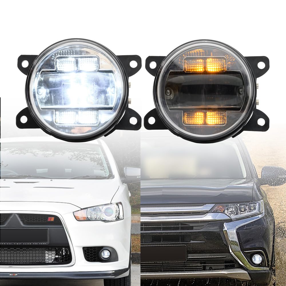 NSLUMO LED-Nebelscheinwerfer DRL Tagfahrlicht für Mitsubishi Lancer Ralliart Pajero Outlander L200 ASX Frontstoßstange Nebelscheinwerfer Reflektoren Blinker DLR-Lauflicht 2 Stück klare Linse NSLUMO LED-Nebelscheinwerfer DRL Tagfahrlicht für Mitsubishi Lancer Ralliart Pajero Outlander L200 ASX Frontstoßstange Nebelscheinwerfer Reflektoren Blinker DLR-Lauflicht 2 Stück klare Linse von NSLUMO