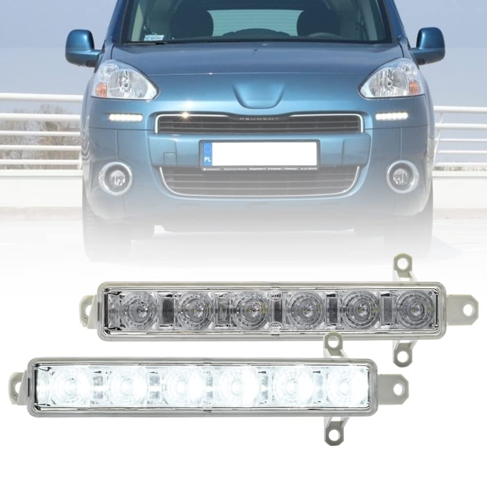 Nslumo LED DRL Tagfahrlicht für Citroën Berlingo für Peugeot Partner für Opel Zafira Life I Vivaro mk3 Xenon weiß LED Nebelscheinwerfer DLR City Lampe 2St Nslumo LED DRL Tagfahrlicht für Citroën Berlingo für Peugeot Partner für Opel Zafira Life I Vivaro mk3 Xenon weiß LED Nebelscheinwerfer DLR City Lampe 2St von NSLUMO