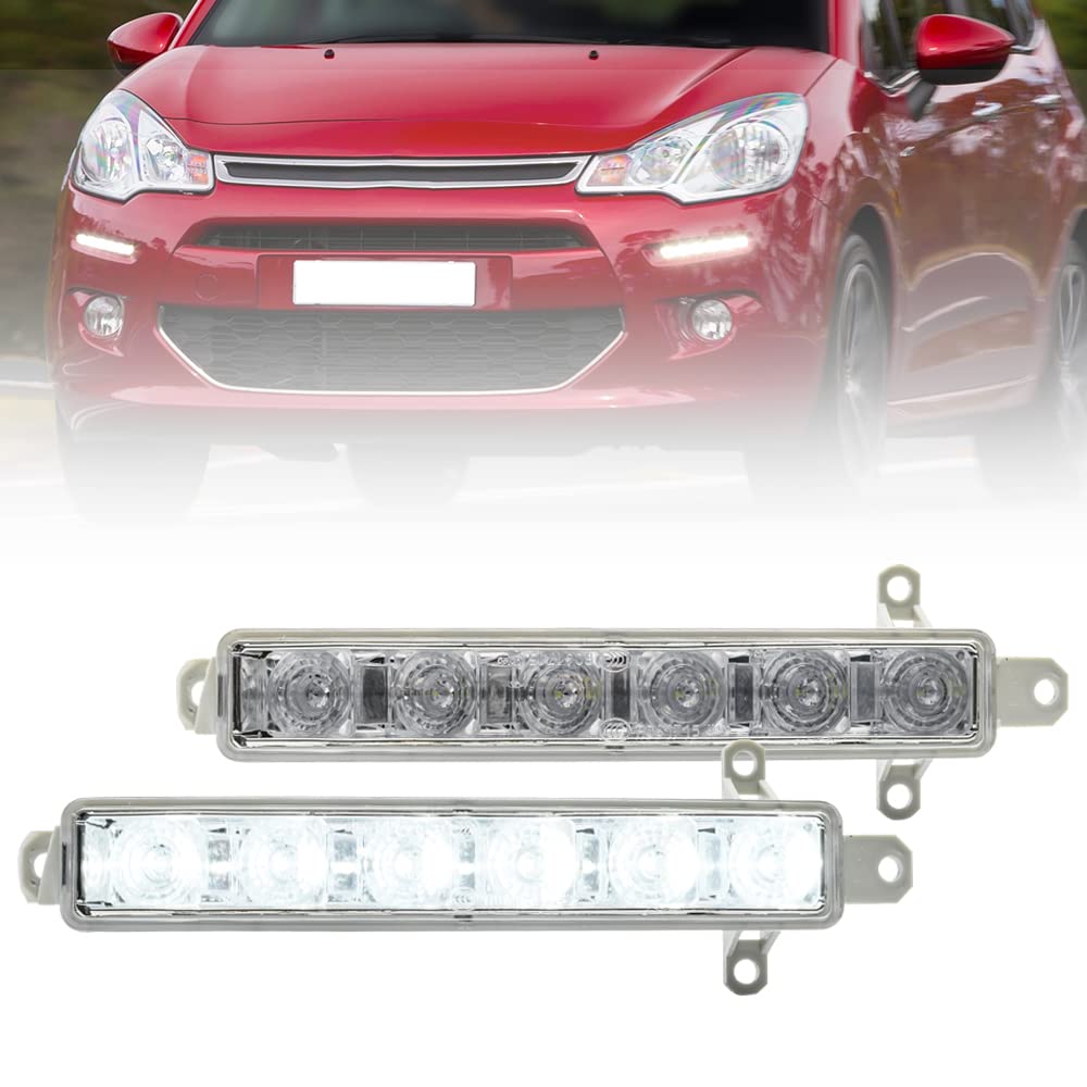 Nslumo LED DRL Tagfahrlicht für Citroën C3 C1 Berlingo für Peugeot 308 107 108 Partner für Toyo.ta Aygo Xenon weiß LED Nebelscheinwerfer DLR City Lampe 2St Nslumo LED DRL Tagfahrlicht für Citroën C3 C1 Berlingo für Peugeot 308 107 108 Partner für Toyo.ta Aygo Xenon weiß LED Nebelscheinwerfer DLR City Lampe 2St von NSLUMO