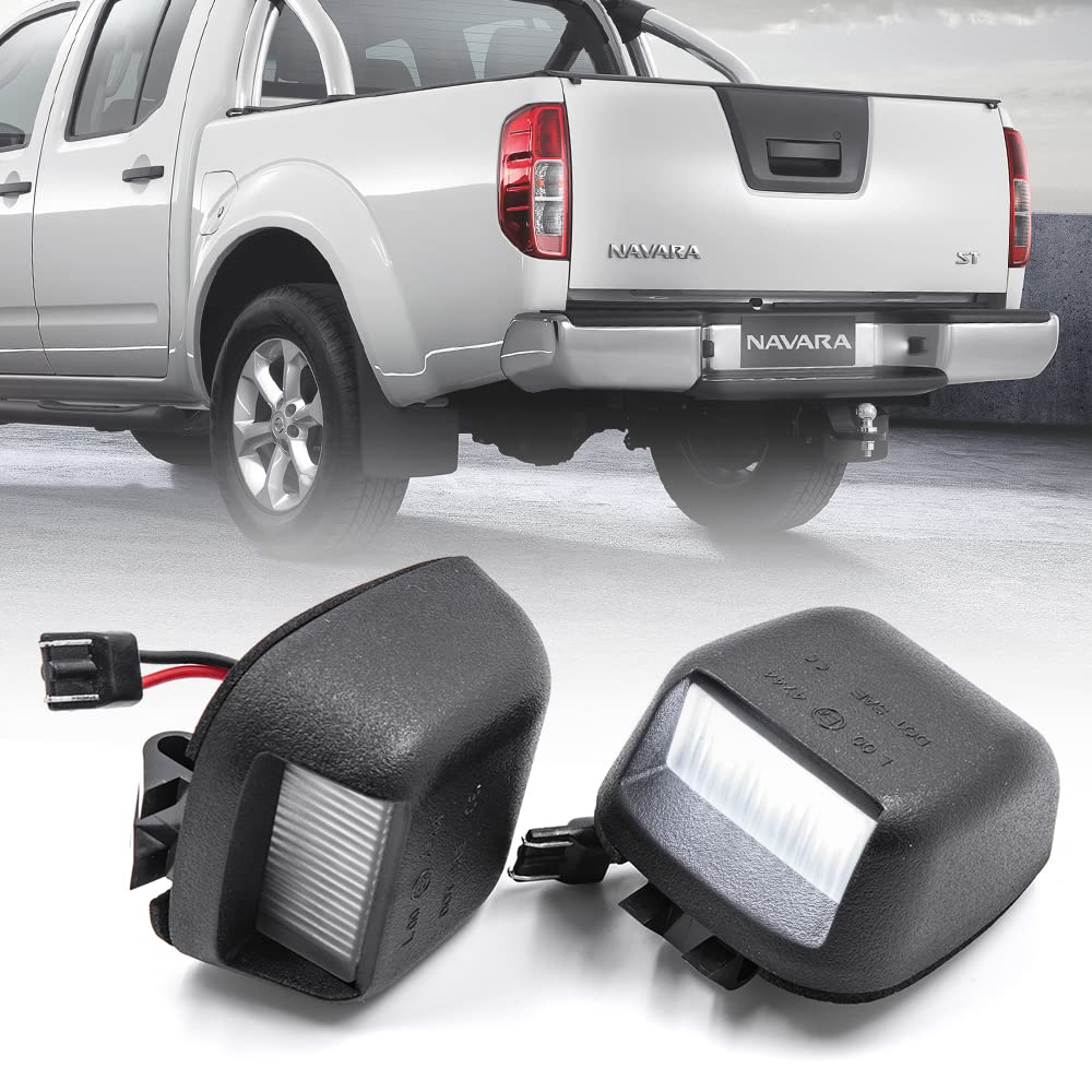 NSLUMO Weiße LED-Kennzeichenbeleuchtung für N/issan Navara D40 Frontier Armada Titan Xterra Suzuki Equator 2 Stück Kennzeichenbeleuchtung NSLUMO Weiße LED-Kennzeichenbeleuchtung für N/issan Navara D40 Frontier Armada Titan Xterra Suzuki Equator 2 Stück Kennzeichenbeleuchtung von NSLUMO