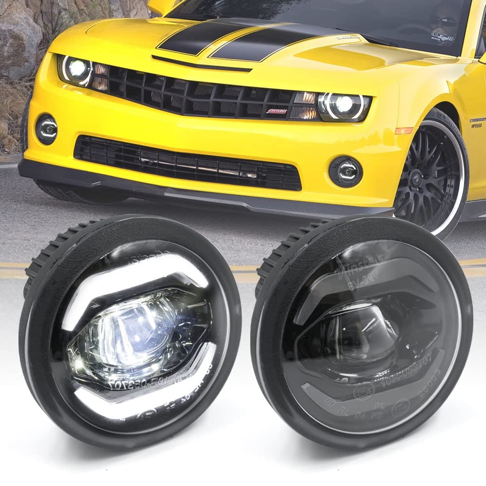 Nslumo LED-Nebelscheinwerfer für Nebelscheinwerfer 2010 2011 2012 2013 Chevy Camaro Rauchlinse weiße LED-Halo-Ring Tagfahrlicht, Nebelscheinwerfer 2 Stück Nslumo LED-Nebelscheinwerfer für Nebelscheinwerfer 2010 2011 2012 2013 Chevy Camaro Rauchlinse weiße LED-Halo-Ring Tagfahrlicht, Nebelscheinwerfer 2 Stück von NSLUMO