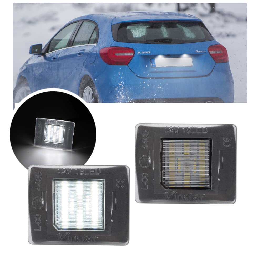 ProTuning Volle LED Kennzeichenbeleuchtung Lampe Ersatz für M-Ben SLK GLC GLE Klasse W176 W166 R172 X166 W447 ProTuning Volle LED Kennzeichenbeleuchtung Lampe Ersatz für M-Ben SLK GLC GLE Klasse W176 W166 R172 X166 W447 von NSLUMO