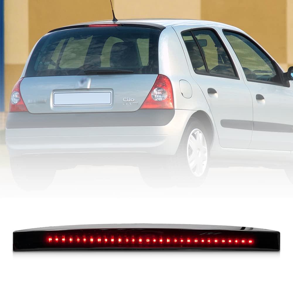 Rote Linse rote LED 3. dritte Bremsleuchte für Ren/ault Clio II MK2 98-05 Clio III MK3 RS 09-11 Heck-Mittel-Bremsleuchte drittes bremslicht OEM#: 7700410753 von NSLUMO
