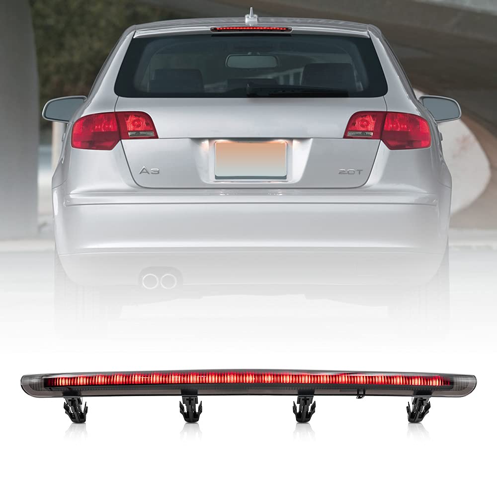 Rote LED bremslicht für die dritte Bremsleuchte mit rauchroter Linse, für A/Udi A3 S3 Sportback ohne Spoiler, OEM-Nr. 8P4945097C Rote LED bremslicht für die dritte Bremsleuchte mit rauchroter Linse, für A/Udi A3 S3 Sportback ohne Spoiler, OEM-Nr. 8P4945097C von NSLUMO