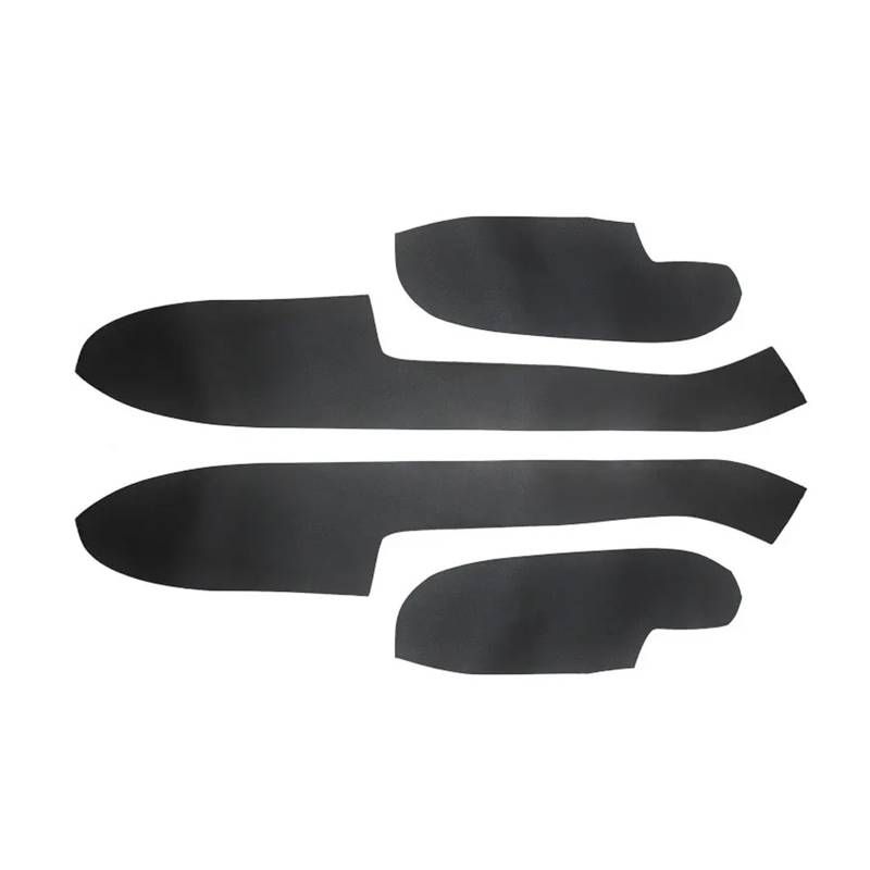 NTBLKCFR Shuogoufeng Store 4-teilige Türverkleidungsabdeckung aus Mikrofaserleder, kompatibel mit Focus 2005–2008, Innentür-Armlehnenverkleidung for das Auto(Door armrest Black) von NTBLKCFR