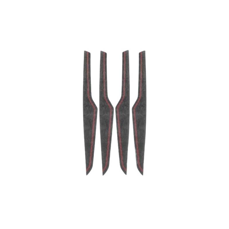 NTBLKCFR Shuogoufeng Store Kompatibel mit B*MW X5 F15 X6 F16, Selbstklebende Auto-Innentürverkleidung, Zierleiste, Leistungsaufkleber, 4-teiliges Tuning-Zubehör(Red F15) von NTBLKCFR